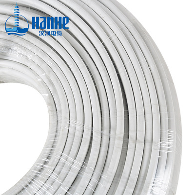 漢河電線 BVVB 2×1.5mm2國標銅芯護套線2芯白扁線家裝用線